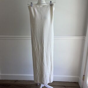 Chic Cream Strapless Mini Dress